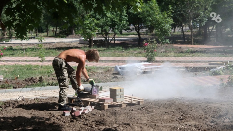 Около километра тротуаров обустроили в Ставрополе