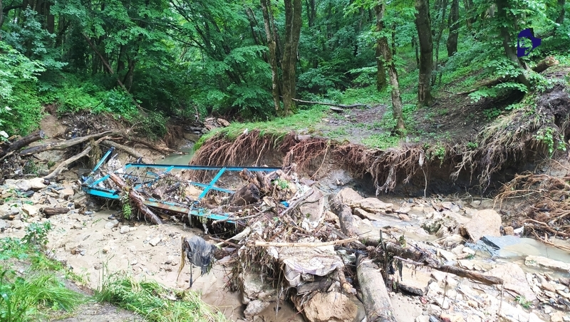 Вопрос реконструкции унесённого ливнями моста над рекой Мамайкой прорабатывают в Ставрополе